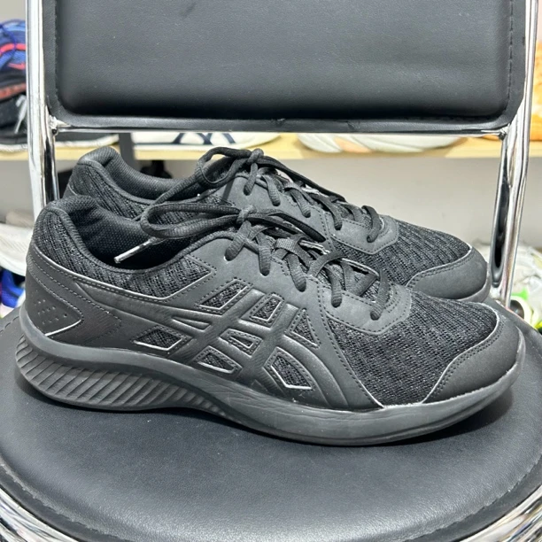 42.5码 Asics/亚瑟士 Stormer LS 时尚休闲 跑鞋 黑色 二手正品