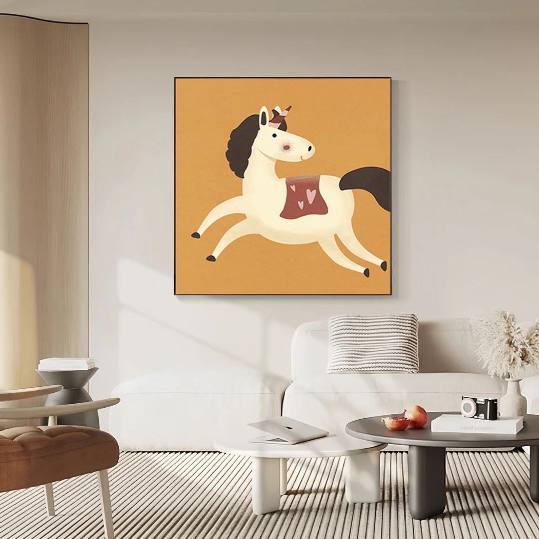 C1-C9北欧儿童房装饰画男孩女孩房间挂画可爱动物卡通画幼儿园