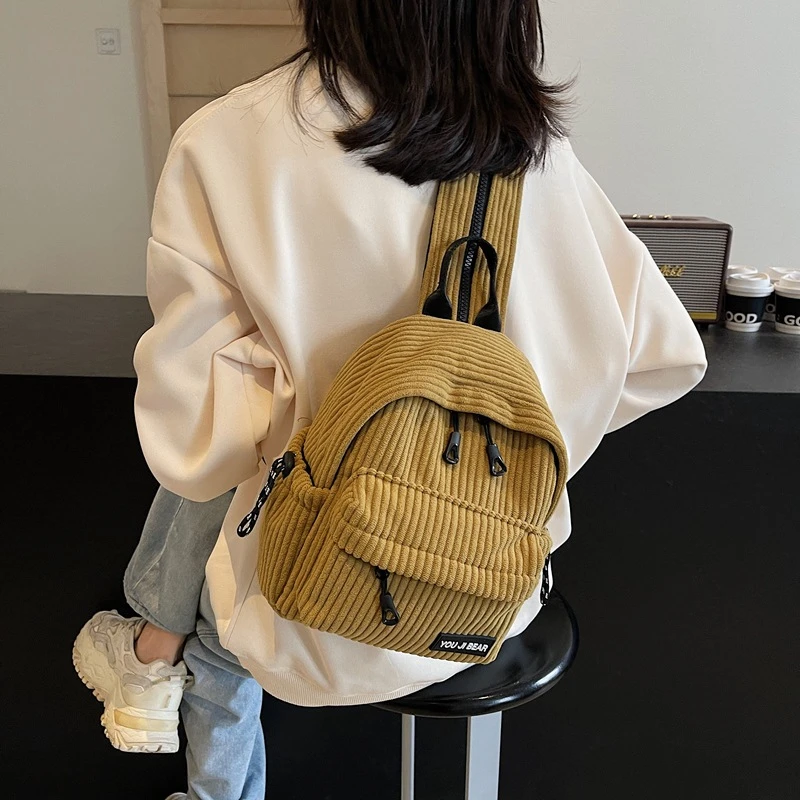 一包四背休闲大容量背包胸包斜挎日系新款轻便旅行双肩包单肩小包