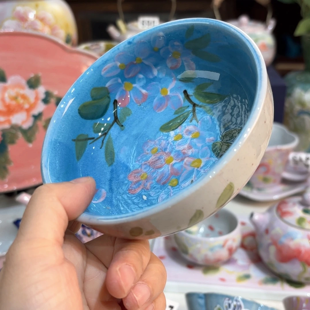 景德镇手绘高温釉下彩陶瓷茶具