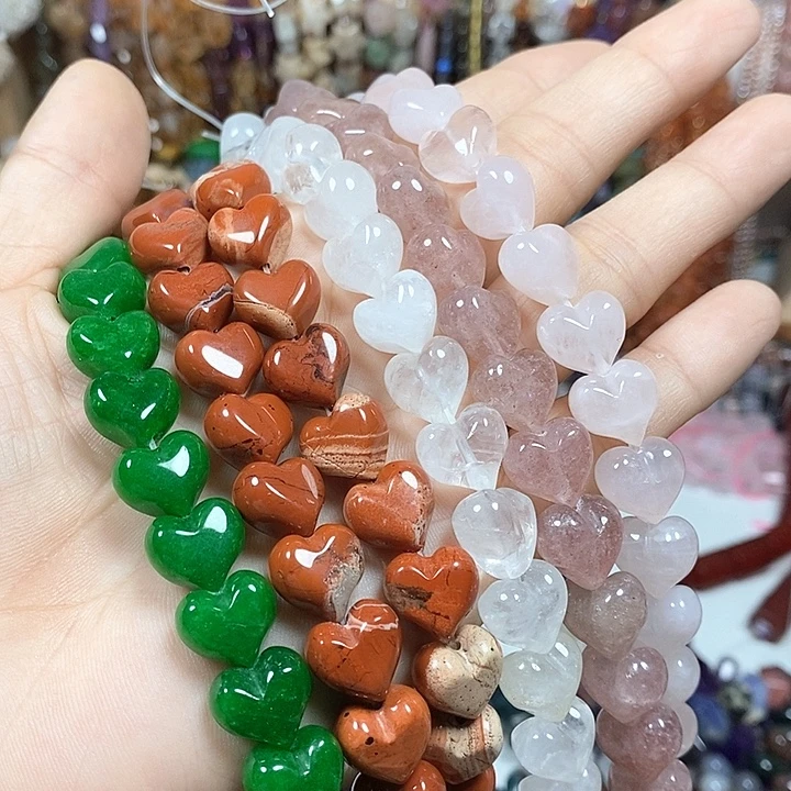 玛瑙/玉髓未镶嵌珠宝半成品自选：屁桃卡12mm15颗