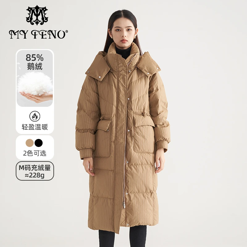 【众心】马天奴立领连帽羽绒服加厚保暖外套百搭女VRAA81DCH0