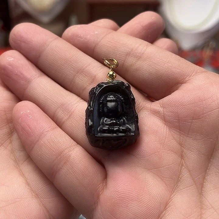 颈饰未镶嵌和田玉无相佛