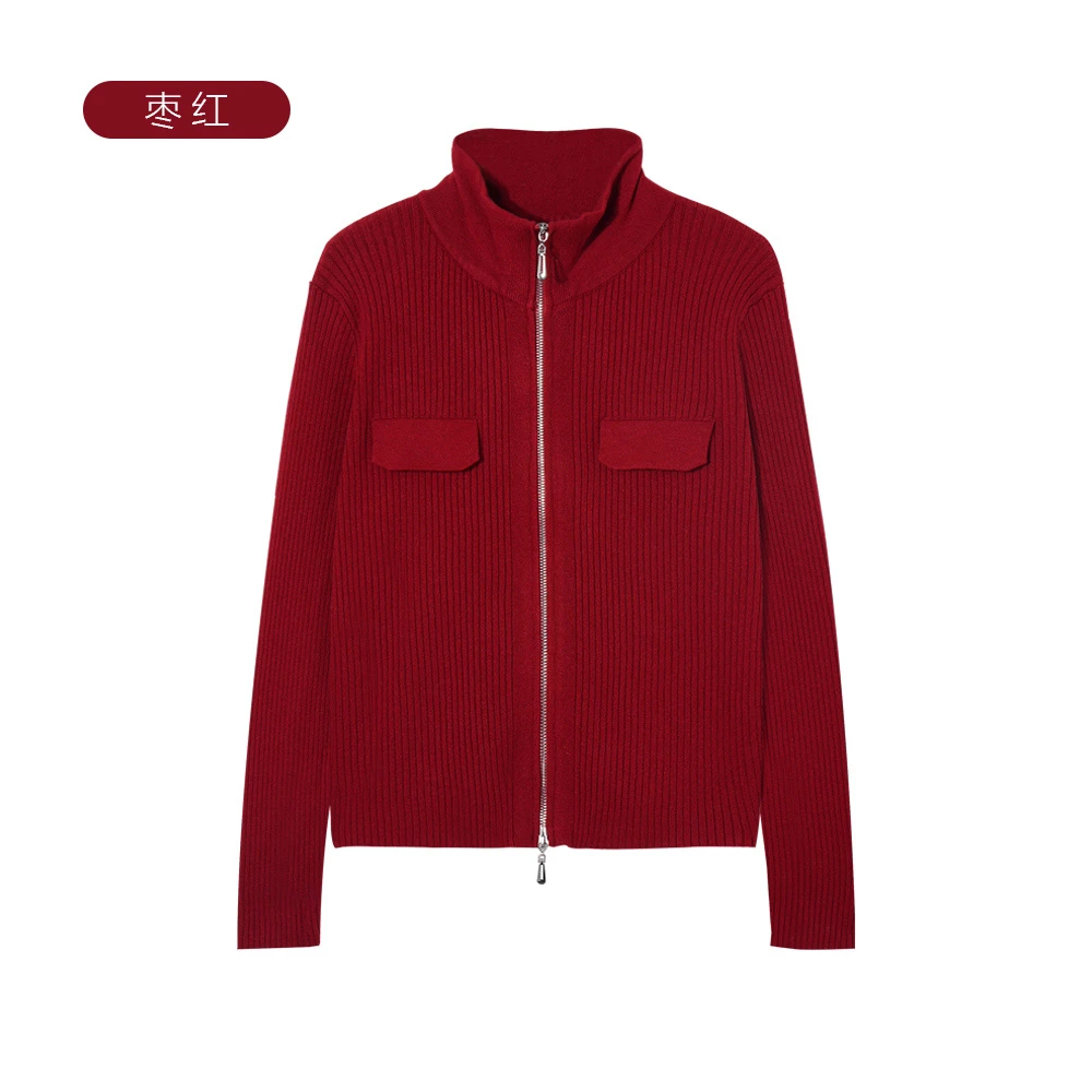 【小云总专属】70013-1 早秋新款休闲小个子翻领时尚百搭针织开衫ZS