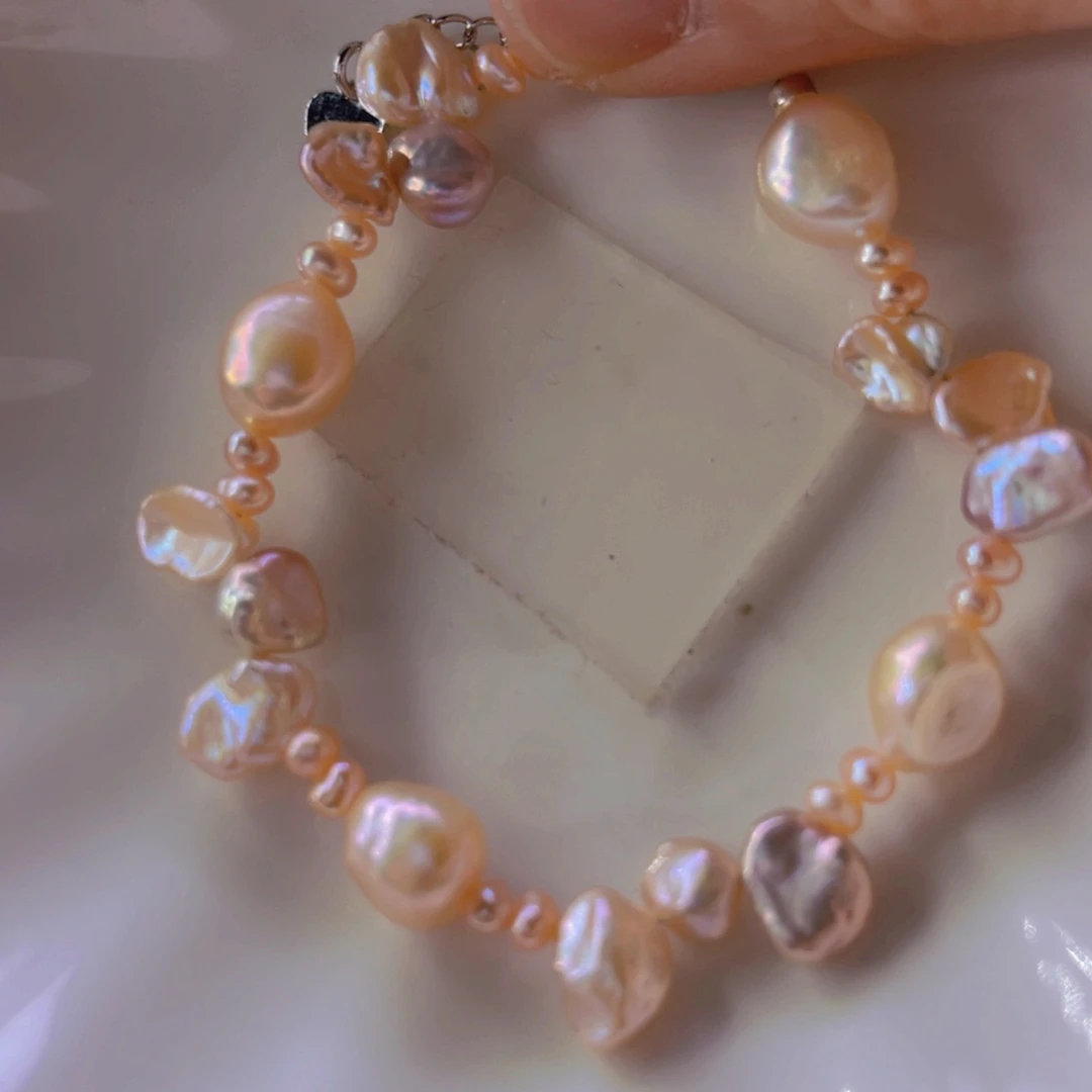 淡水珍珠手绳合金