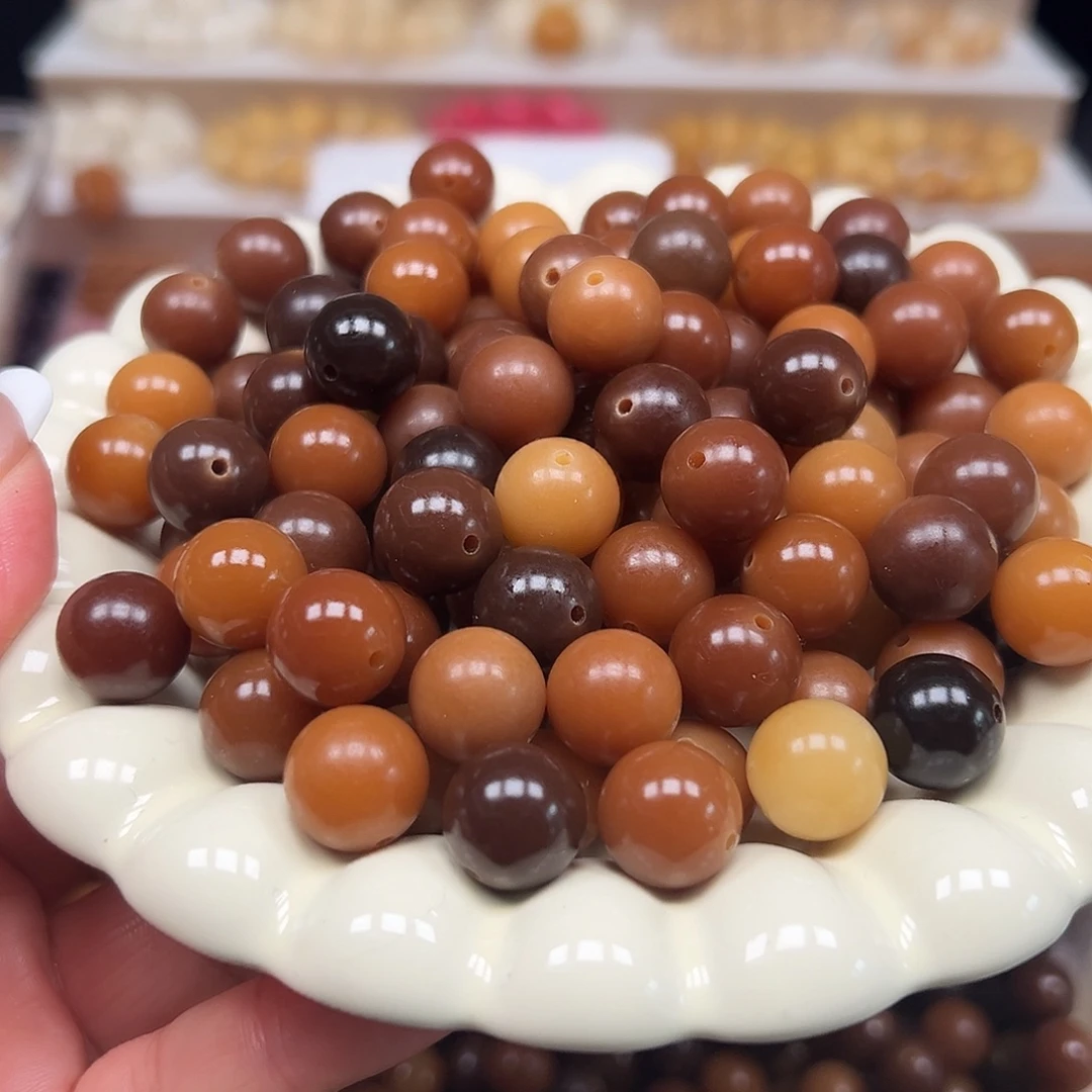 手串菩提根/象牙果卡14非料咖圆150颗