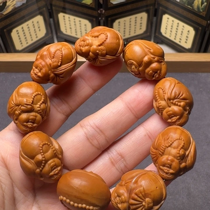 橄榄核手串/手链光背弥勒福利款