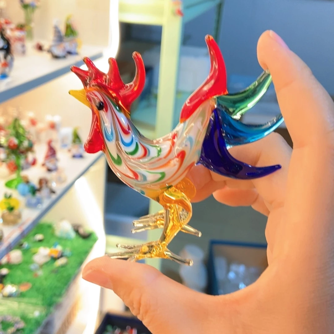 琉璃手工艺品公鸡