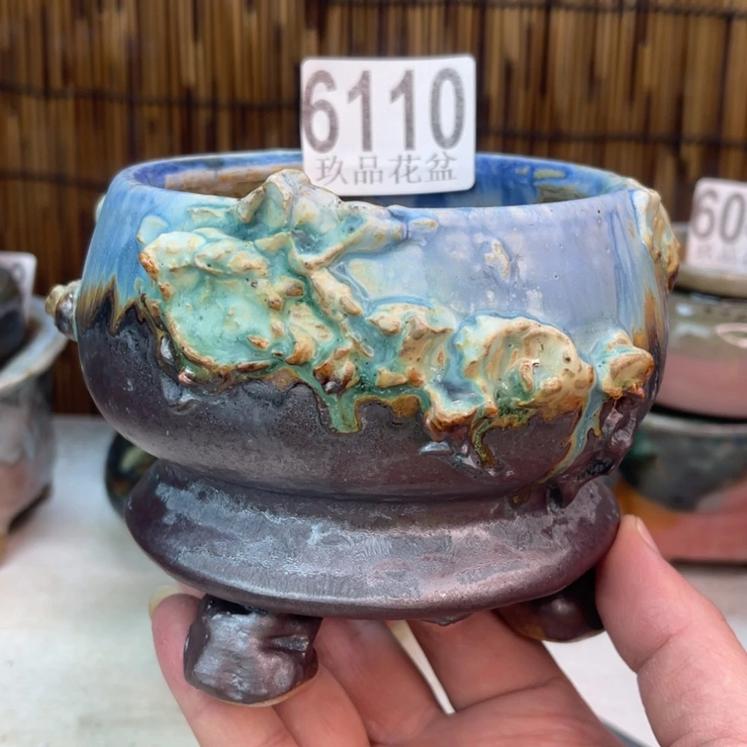 手工花盆默认瑕疵完美者勿拍