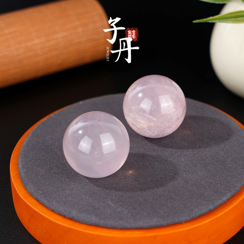 【子丹晶缘】 粉晶圆珠摆件（多样性发/发一个）F2-075