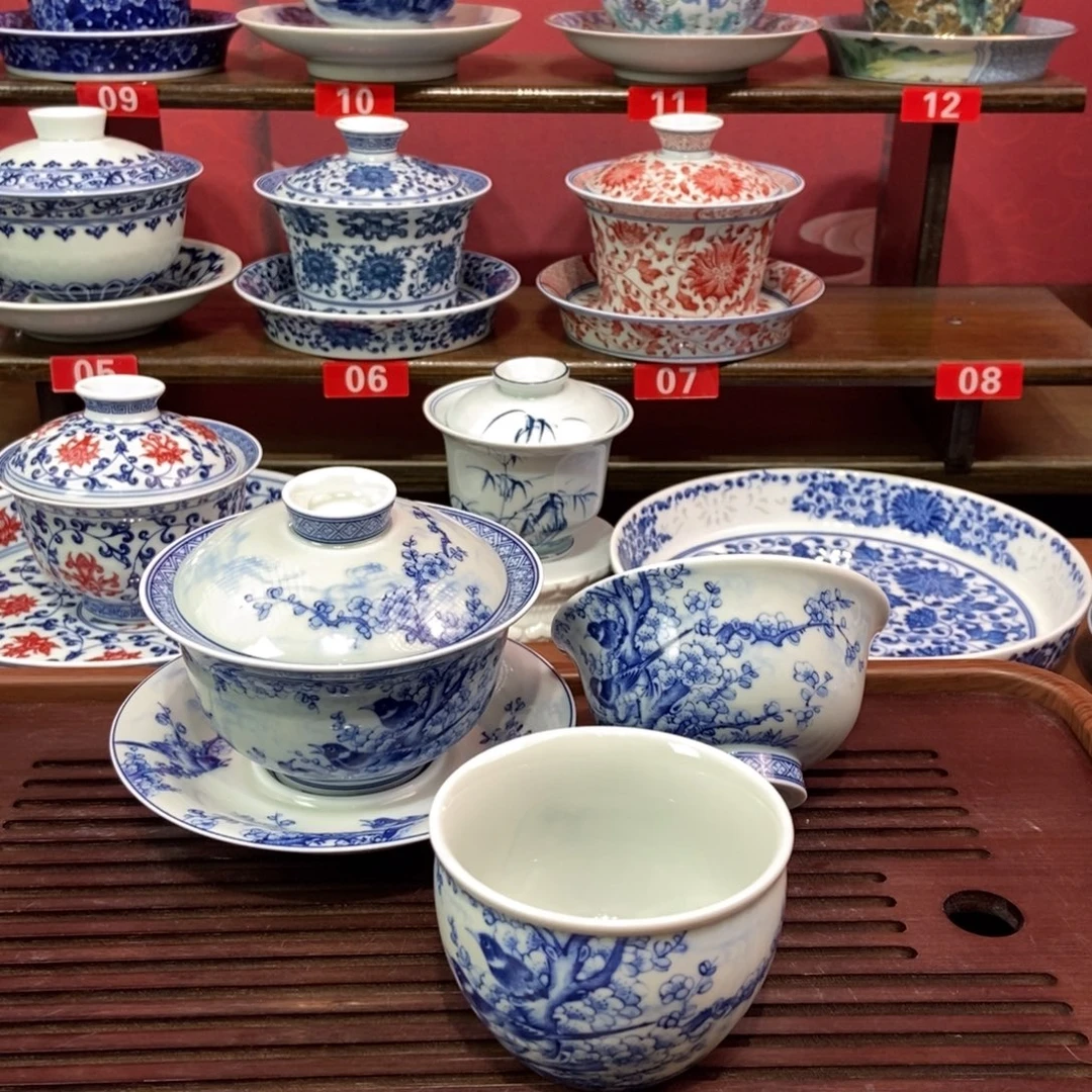 一***&景德镇三件套两个不同主人杯