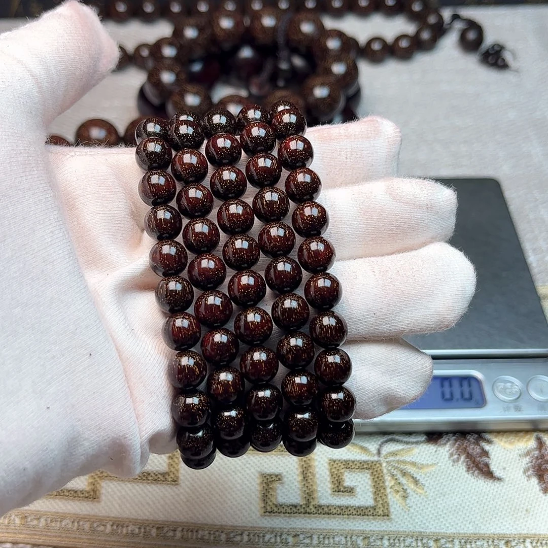 檀香紫檀（小叶紫檀）0.8 108颗 爆星