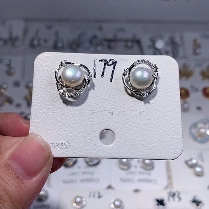 未镶嵌淡水珍珠耳饰