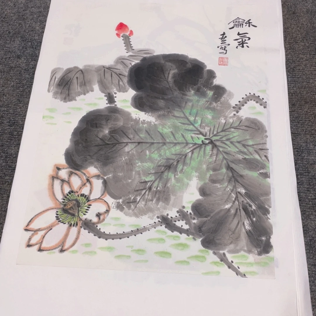 国画1.4平尺纯手绘国画作品