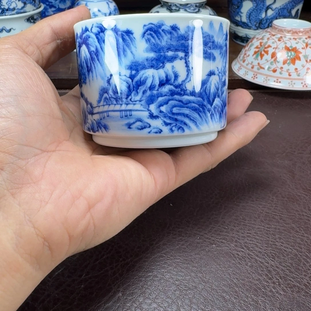 M***n瓷片当代景德镇陶瓷手绘茶具