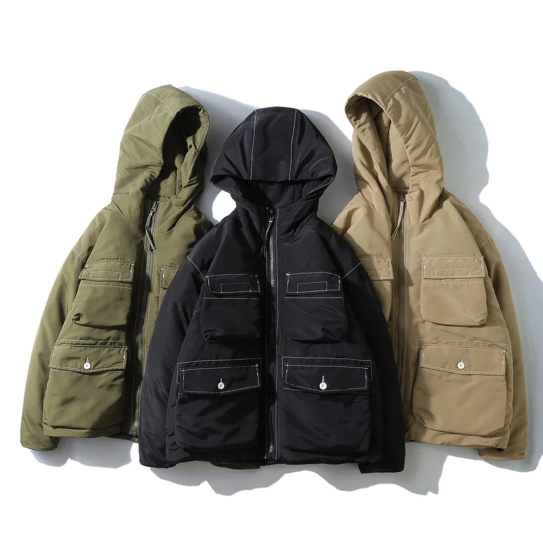 蛇年穿搭冬季辑明线工艺大口袋棉服冬季潮流宽松版多袋GS1080款