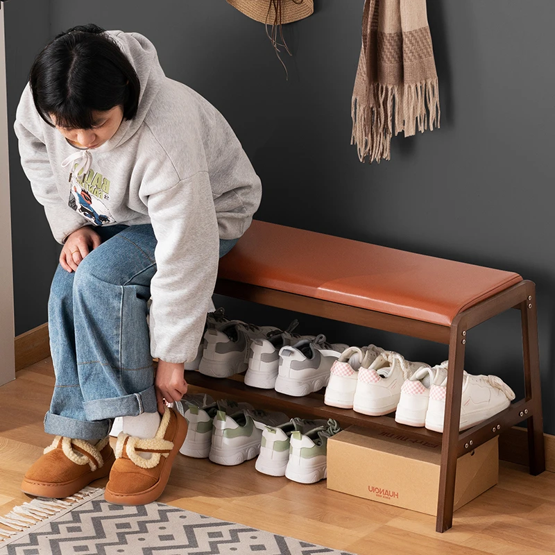 换鞋凳门口家用鞋柜可坐凳一体进门口入户轻奢高级感穿鞋凳长条凳