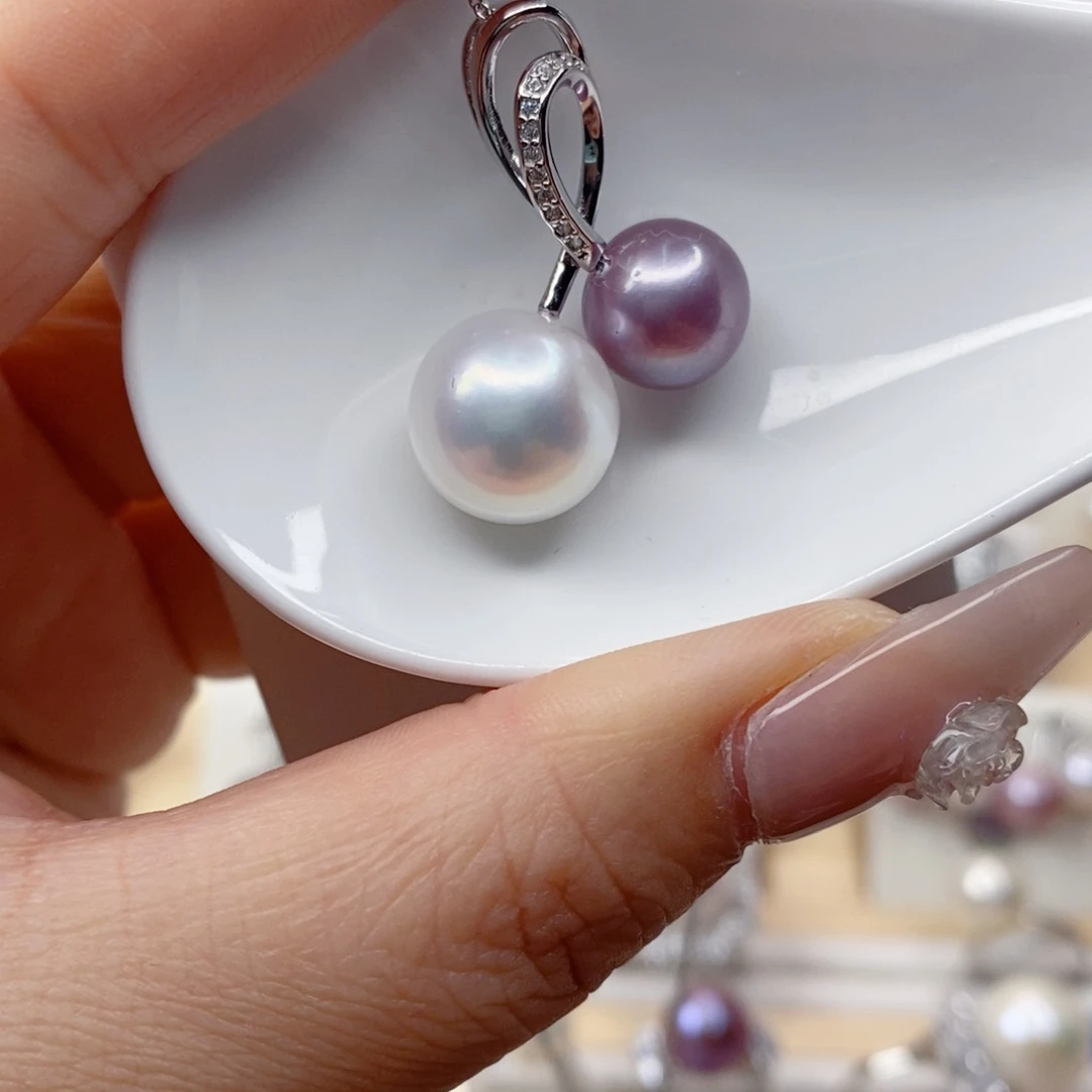 淡水珍珠吊坠(赠链)银S925镶嵌用****德