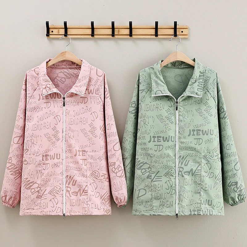 高颜值上班工作长袖罩衣翻领围裙时尚韩版印花男女同款防污工作服