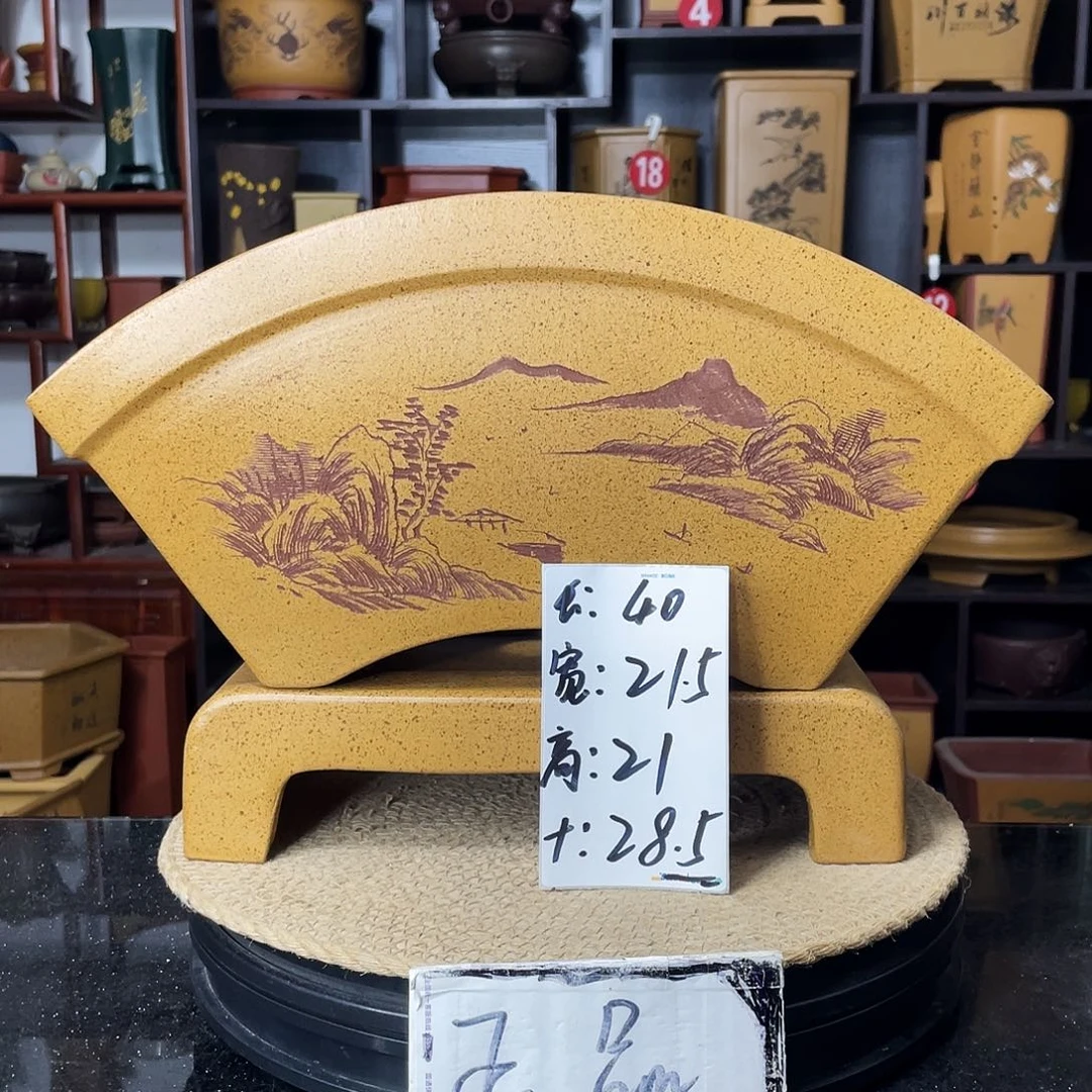 紫砂D-婉秋紫砂花盆