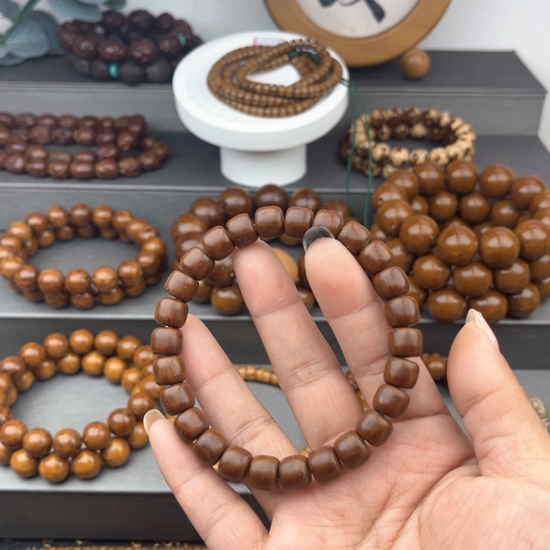 紫金鼠手串好*凉实心老型9