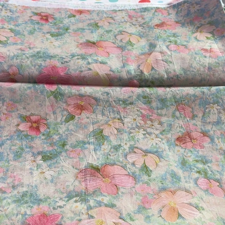 棉 80cm60支数码印花全棉府绸1.45幅宽