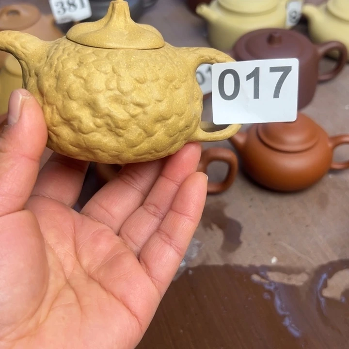 紫砂茶壶黄金段半手工160cc