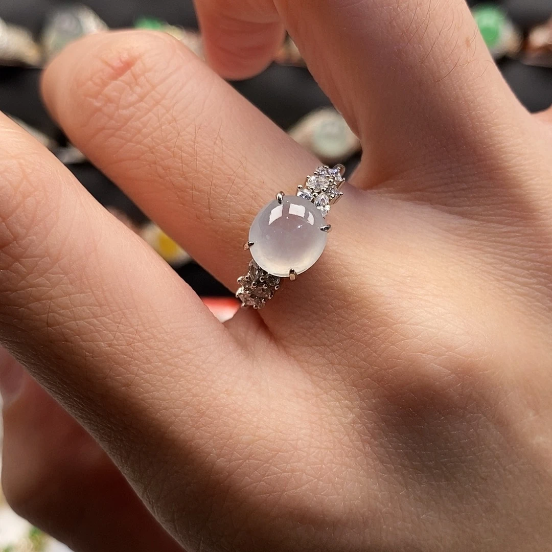 翡翠银S925镶嵌戒指37