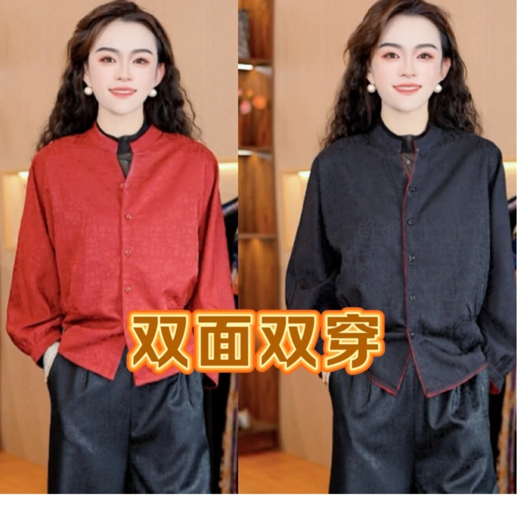 0088-42新款女士双面穿上衣外套