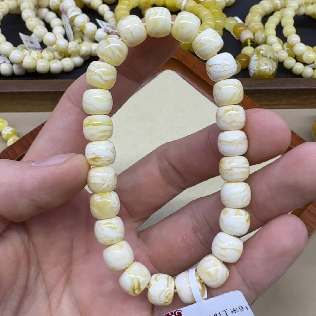琥珀未镶嵌手链精工老型手串