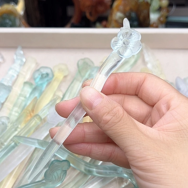 蛇纹石玉未镶嵌发簪