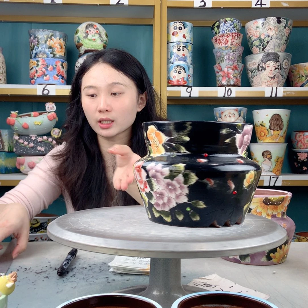 罐景德镇手工瑕疵702