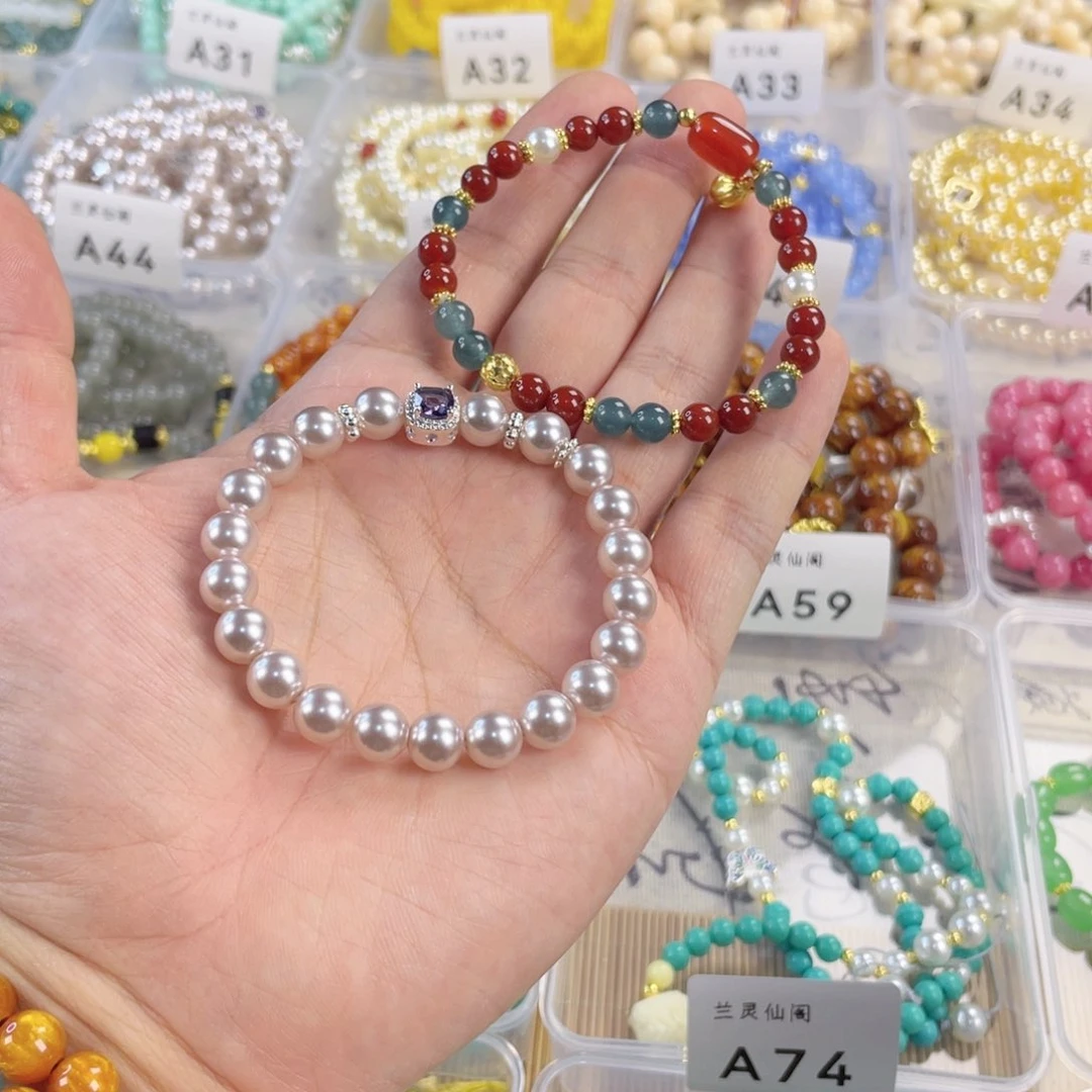 玛瑙手饰银S925镀金镶嵌