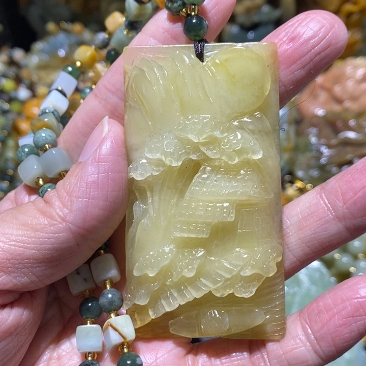 岫玉岫玉吊坠未镶嵌