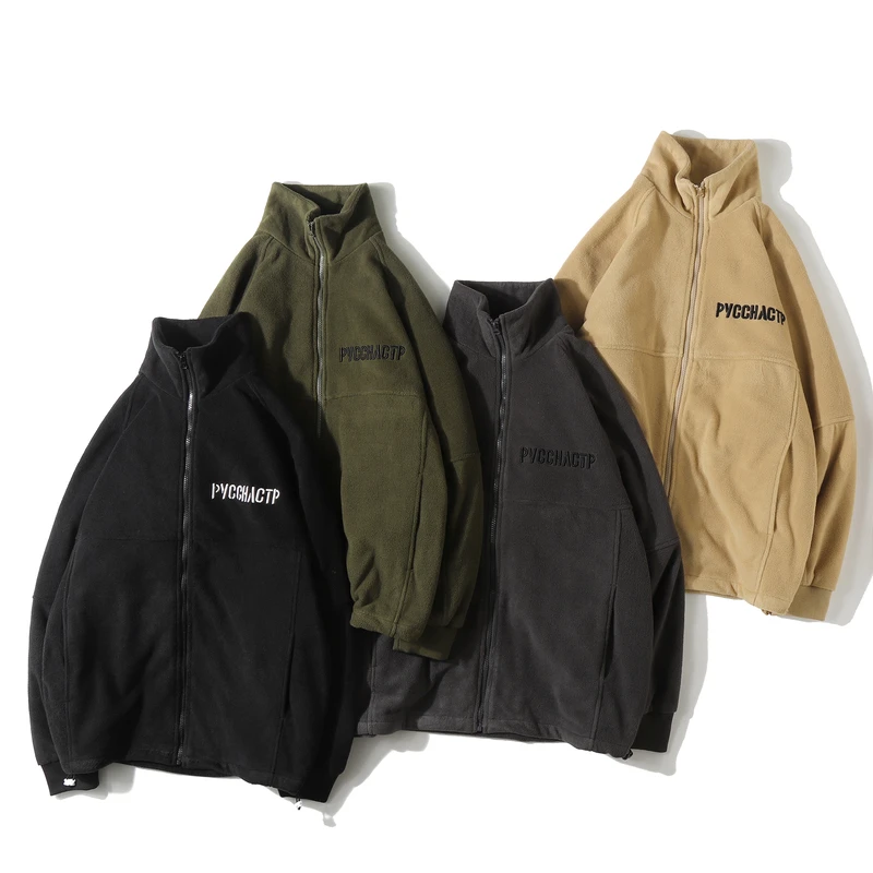 休闲立领男士摇粒绒男装潮流冬季夹克外套GS1274