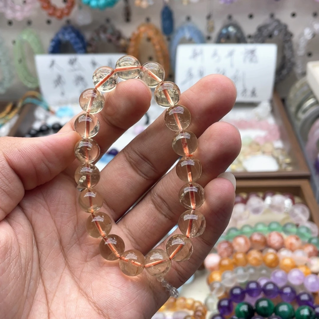 未镶嵌手链水晶10.5咪黄水