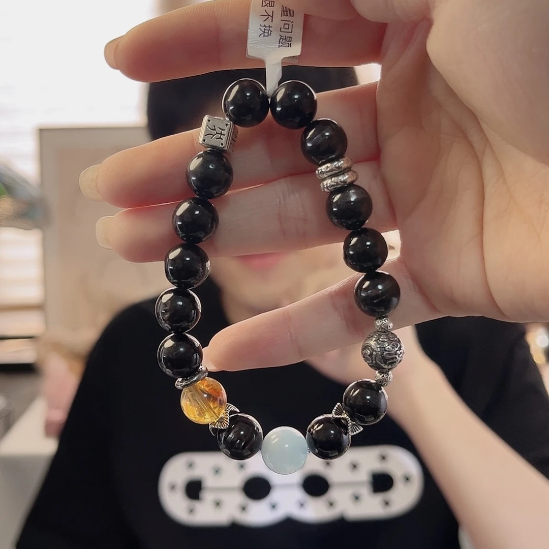 水晶手链未镶嵌金运石
