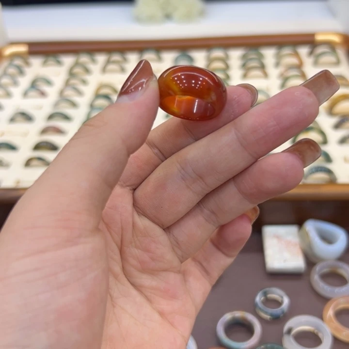 玛瑙/玉髓合金戒指103港13