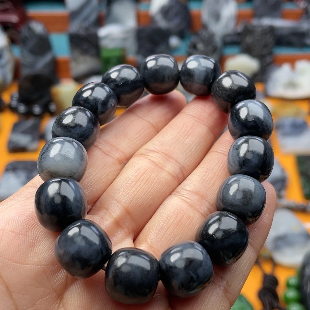 麟***鲜和田玉未镶嵌手链