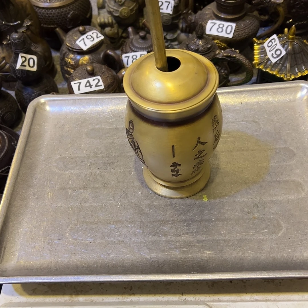 ****变黄铜摆件，文房摆件