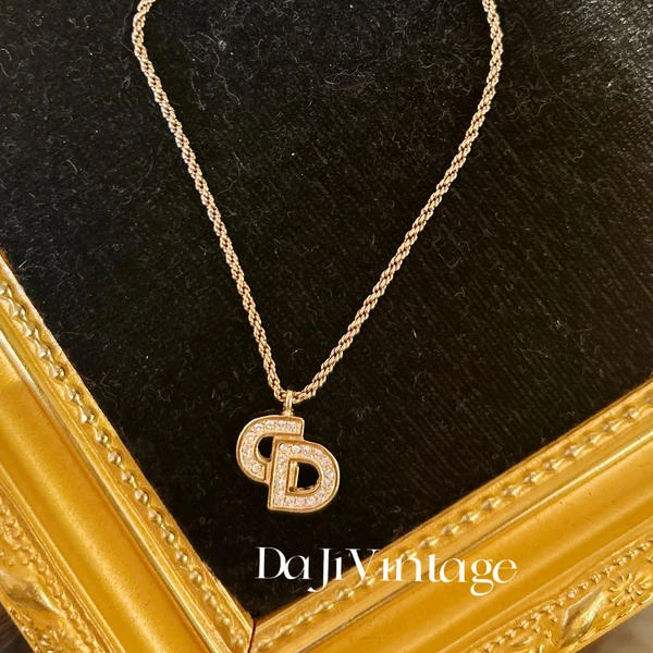 大吉中古/Dior迪奥CD满钻项链