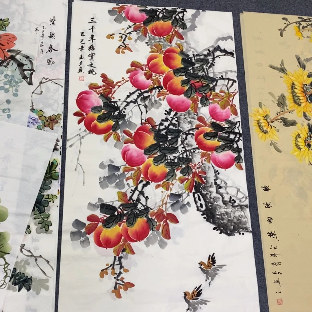 国画尺寸140✖️70四尺手绘画画