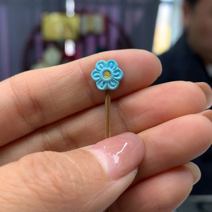 小***鞋绿松石未镶嵌配饰