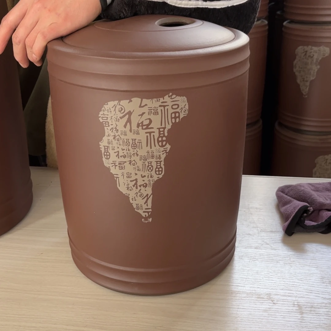 茶叶罐紫砂12 饼茶叶罐