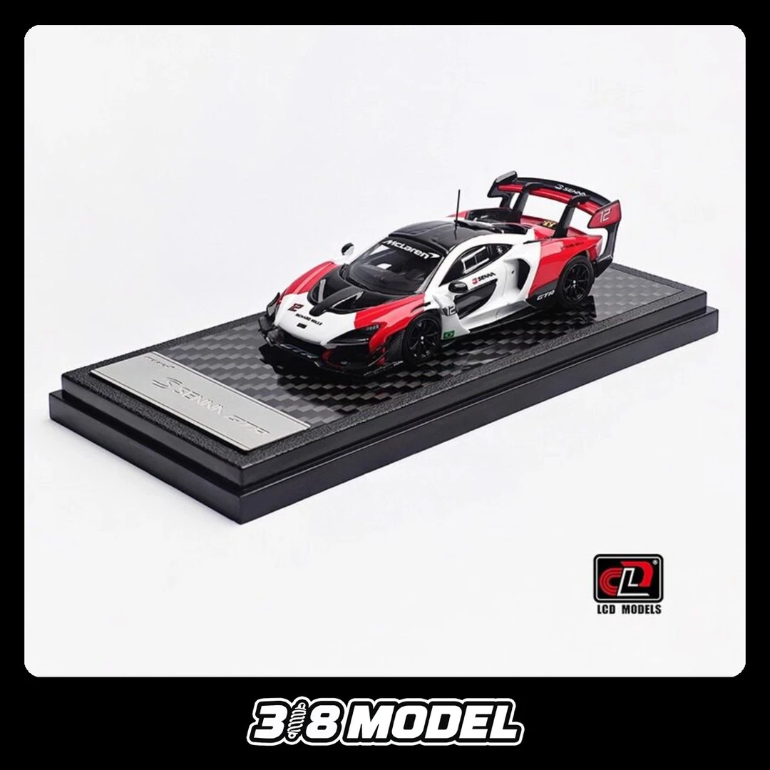 现货 LCD 1:64 迈凯伦 McLaren 塞纳 Senna GTR 红白 合金车模