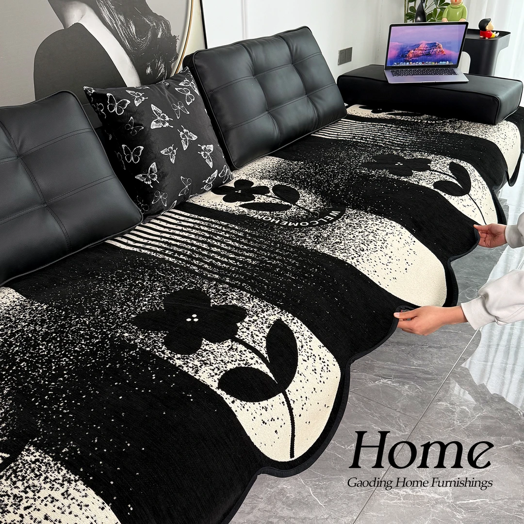 邓肯异形防滑沙发垫四季通用劳伦斯直排高级不规则一片式沙发坐垫