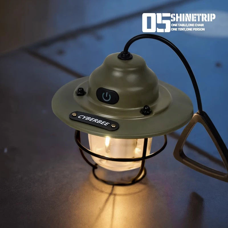 新疆户外松果露营灯帐篷氛围灯营地小夜灯防水复古超长续航可调节