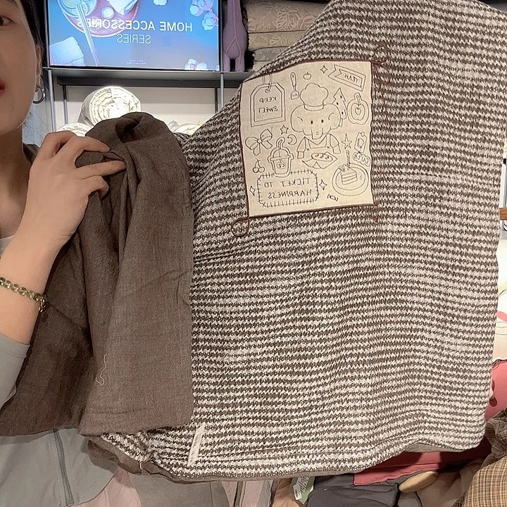 棉貂毛棉花单人被罩