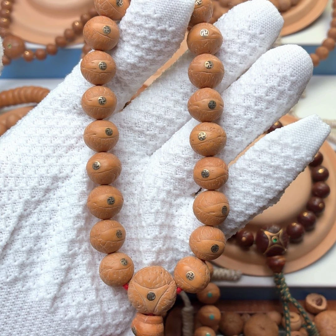 凤眼菩提手串镶嵌万字13一物一图