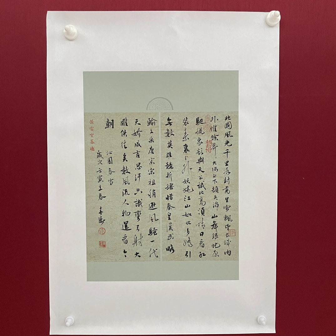印春涛老师书法《沁园春 雪》34*45小品